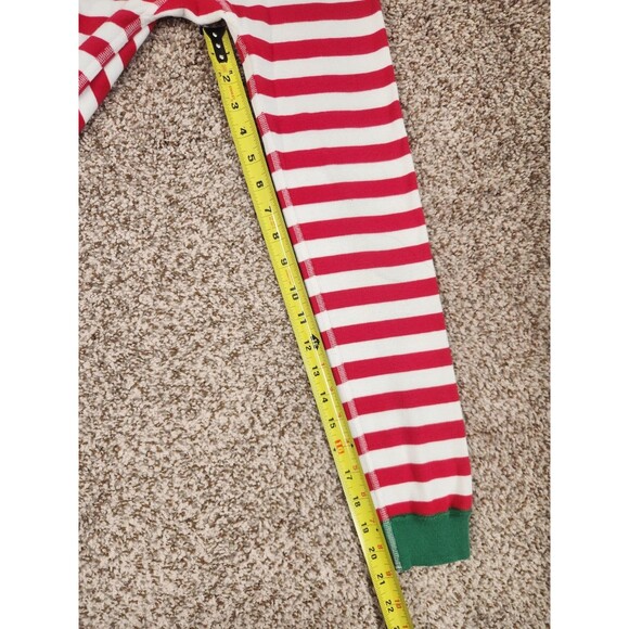 HANNA ANDERSSON Christmas Stripes Pajama Set Kids 130 US Size 8 Organic Cotton - Picture 8 of 9